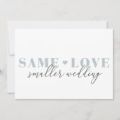 Lovely Heart Mariage Downsize Faire-part (Devant)