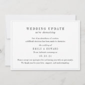 Lovely Heart Mariage Downsize Faire-part (Dos)