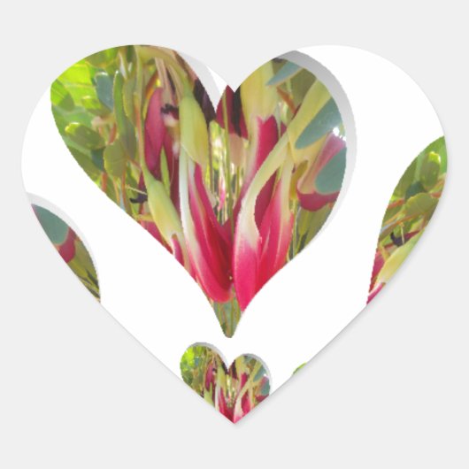 Lovely Hearts Humanitarian Day De wereld heeft lie Hart Sticker (Voorkant)