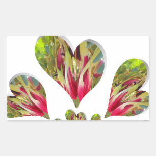 Lovely Hearts Humanitarian Day De wereld heeft lie Rechthoekige Sticker