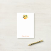 Lovely Herfst Pumpkin Post-it® Notes (Op bureau)