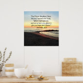 LOVELY JEREMIAH 29:11 SUNRISE FOTO POSTER (Keuken)