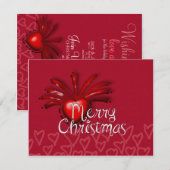 LoVeLY-kerstwensen Kaart (Voorkant / Achterkant)