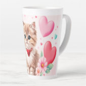Lovely kitten hearts latte mok (Rechterhoek)