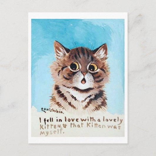 Lovely Kitten, Louis Wain Briefkaart (Voorkant)