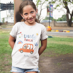 Lovely Koala Little Girl First Name Cute Animal T-shirt