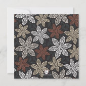 Lovely Lace Blooms Uitnodiging (Achterkant)