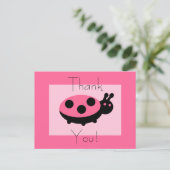 Lovely Ladybug Thankyou-Briefkaarten Briefkaart (Staand voorkant)