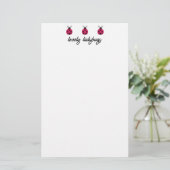 Lovely Ladybugs Briefpapier (Staand voorkant)