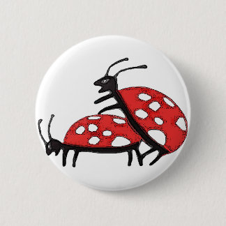 Lovely Ladybugs Ronde Button 5,7 Cm
