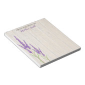 Lovely Lavender Botanical | Gepersonaliseerd Notitieblok (Schuin)