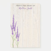 Lovely Lavender Botanical | Gepersonaliseerd Post-it® Notes (Voorkant)