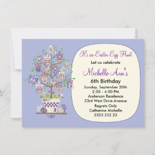 Lovely Lavender Easter Egg Hunt Kaart