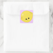 Lovely Lemon Vierkante Sticker (Tas)