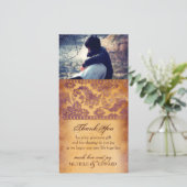 Lovely Lilac Grunge Merci Carte photo (Debout devant)