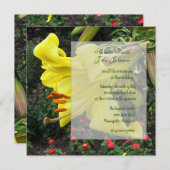 Lovely Lilly Faire-part de mariage (Devant / Derrière)