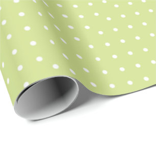 Lovely Lime Green Polka Dots Cadeaupapier