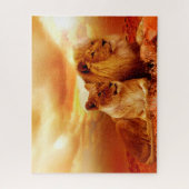 Lovely Lion Couple, Jigsaw Puzzle (Vertical)