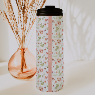 Lovely Little Ladybugs Monogram Tumbler Thermosbeker