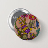 Lovely Lizard Ronde Button 5,7 Cm (Voorkant /achterkant)
