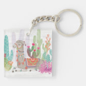 Lovely Llamas I Sleutelhanger (Achterkant)