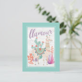 Lovely Llamas II Llamour Briefkaart (Staand voorkant)