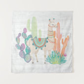 Lovely Llamas II Wandkleed (Voorkant (horizontaal))