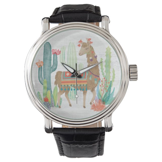 Lovely Llamas III Horloge (Voorkant)