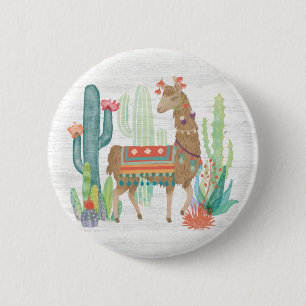 Lovely Llamas III Ronde Button 5,7 Cm