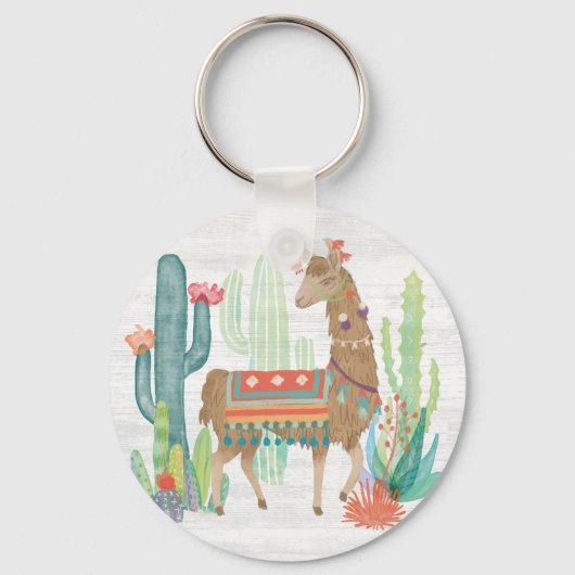 Lovely Llamas III Sleutelhanger (Voorkant)