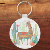 Lovely Llamas III Sleutelhanger (Voorkant)