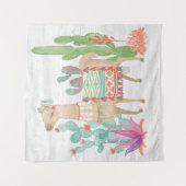 Lovely Llamas IV Wandkleed (Voorkant)