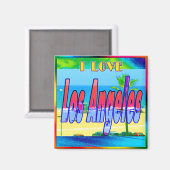 "Lovely Los Angeles 2" Magnet Magneet (Voorkant / Achterkant)