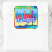 "Lovely Los Angeles 2"-Sticker Vierkante Sticker (Tas)