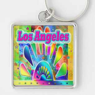 Lovely Los Angeles Sun & Palms Sleutelhanger