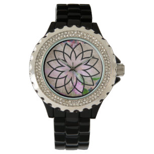 Lovely Lotus Flower Horloge