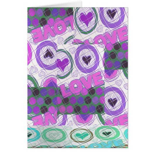 Lovely Love Heart Motif Art Imprimer (Devant)