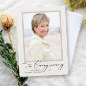 Lovely Memory Photo Folded Program Programma