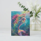 Lovely Mermaid Briefkaart (Staand voorkant)