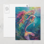 Lovely Mermaid Briefkaart (Voorkant / Achterkant)