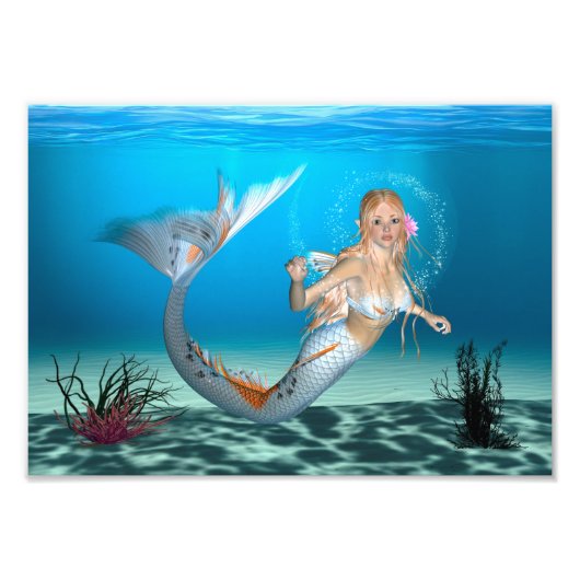 Lovely Mermaid Foto Afdruk (Voorkant)