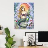 Lovely Mermaid Poster van Molly Harrison (Thuiskantoor)