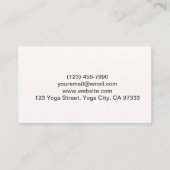 Lovely Mountain Sunset Visitekaartje (Achterkant)