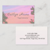 Lovely Mountain Sunset Visitekaartje (Voorkant / Achterkant)