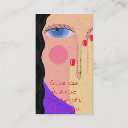 Lovely Nail Tech Carte de visite (Devant)