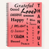 Lovely Ombre Pink Affirmations Carnet (Devant)