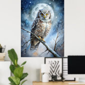 Lovely Owl Poster (Thuiskantoor)