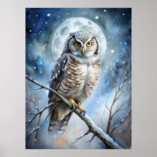Lovely Owl Poster (Voorkant)