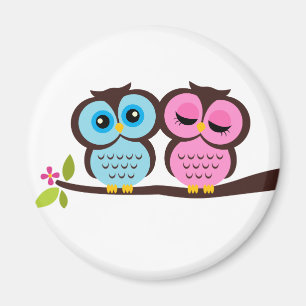 Lovely Owls Magneet