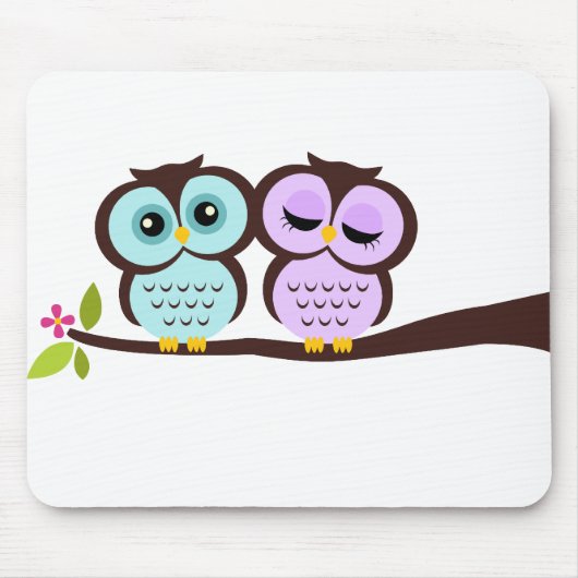 Lovely Owls Muismat (Voorkant)